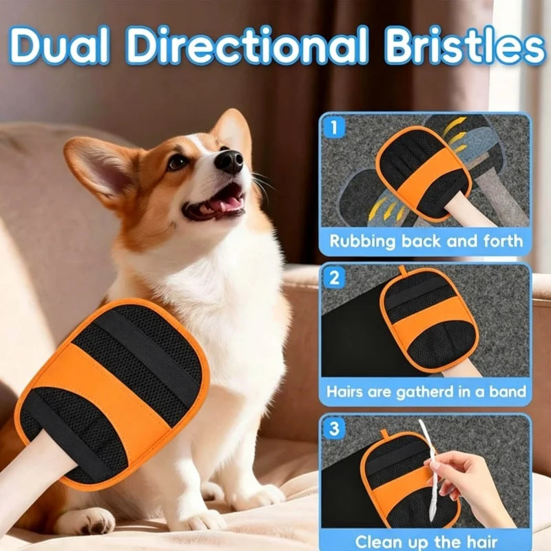 🐾 Remove Pet Hair in Seconds – No More Fur on Your Clothes, Furniture & Car