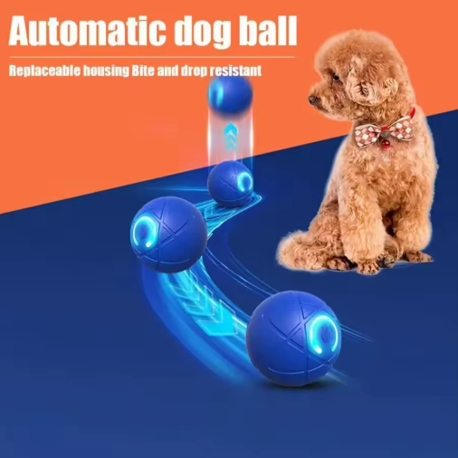 Electric Jumping Ball for Dogs – Automatic Interactive LED Dog Toy for Training & Play