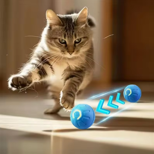 Electric Jumping Ball for Dogs – Automatic Interactive LED Dog Toy for Training & Play