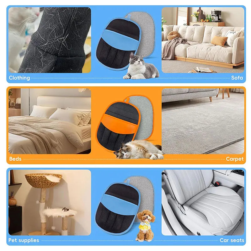 🐾 Remove Pet Hair in Seconds – No More Fur on Your Clothes, Furniture & Car