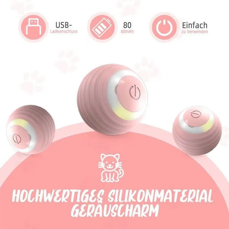 Automatic Cat Teasing Ball – Interactive Self-Rolling Smart Toy for Indoor Cats