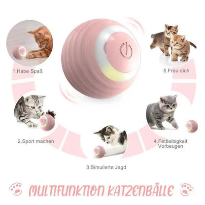 Automatic Cat Teasing Ball – Interactive Self-Rolling Smart Toy for Indoor Cats