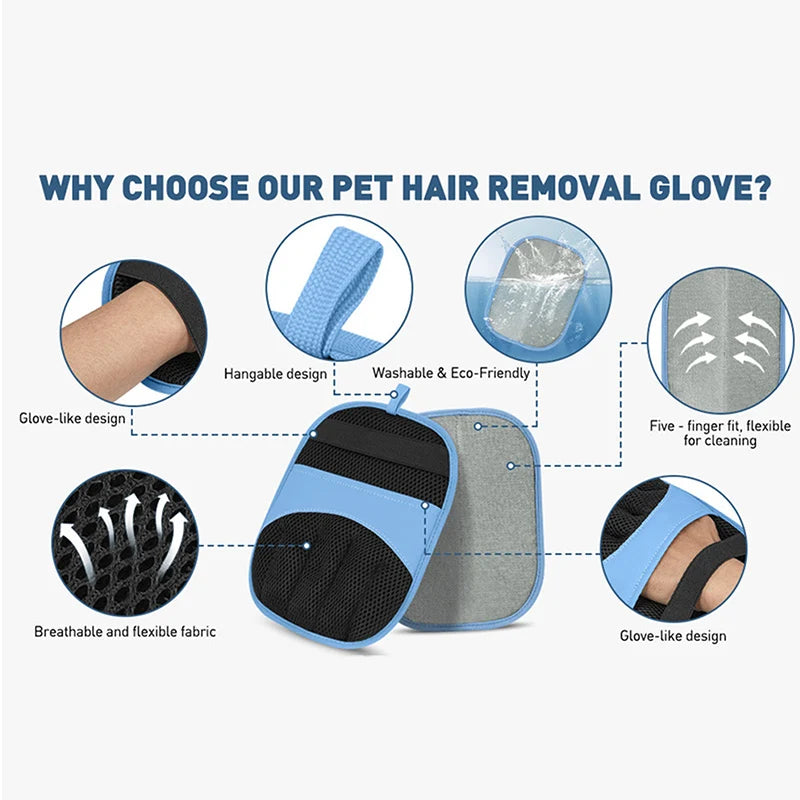 🐾 Remove Pet Hair in Seconds – No More Fur on Your Clothes, Furniture & Car