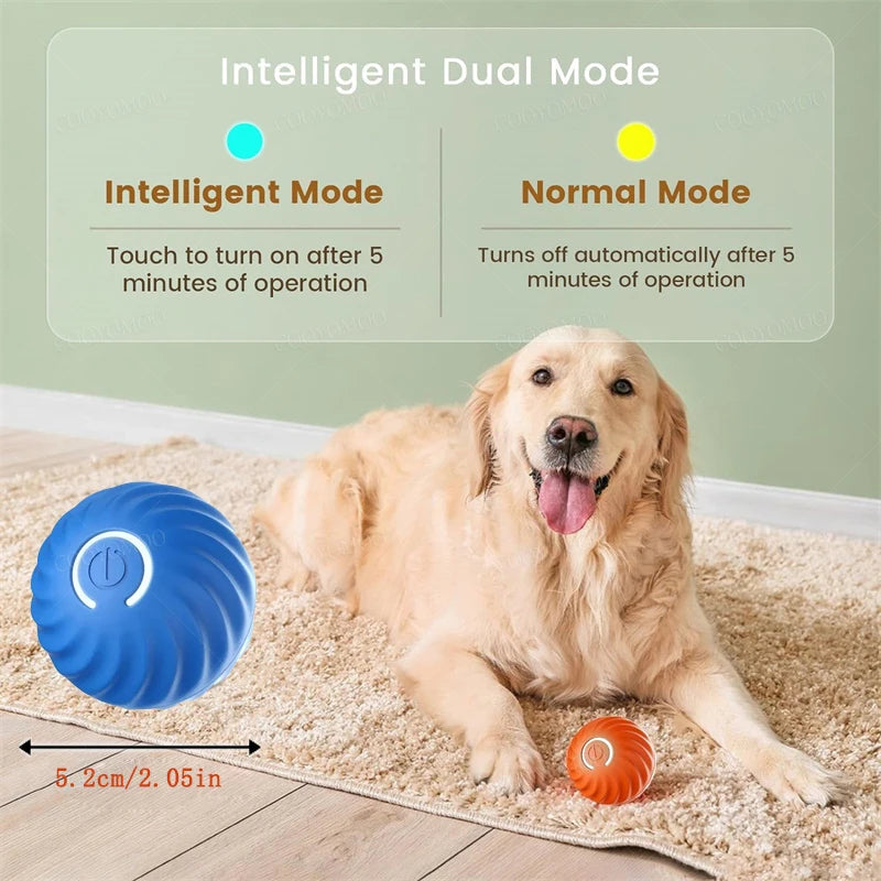 Electric Jumping Ball for Dogs – Automatic Interactive LED Dog Toy for Training & Play