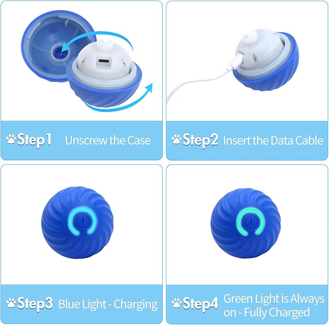 Electric Jumping Ball for Dogs – Automatic Interactive LED Dog Toy for Training & Play