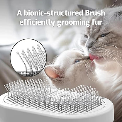 3-in-1 Steam Brush – Pet Hair Removal & Grooming Spray Comb for Cats & Dogs