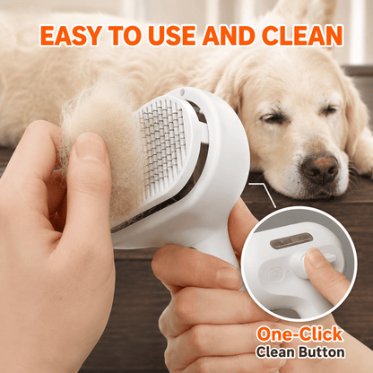 3-in-1 Steam Pet Brush  for Cats & Dogs, Make Grooming Stress-Free