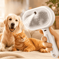 3-in-1 Mist Pet Brush  for Cats & Dogs, Make Grooming Stress-Free