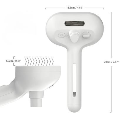 3-in-1 Steam Brush – Pet Hair Removal & Grooming Spray Comb for Cats & Dogs