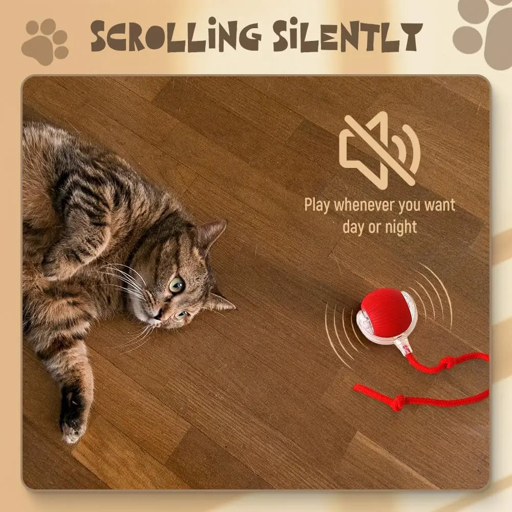 Interactive Cat Toy Ball Super Drive – Smart Automatic Rolling Ball for Indoor Cats