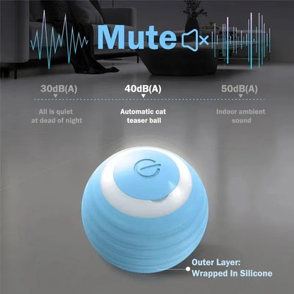 Automatic Cat Teasing Ball – Interactive Self-Rolling Smart Toy for Indoor Cats
